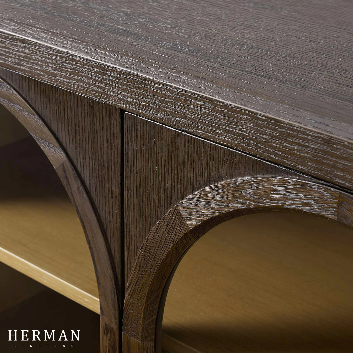 Hattie Media Console in Oak 80"W - Image 9