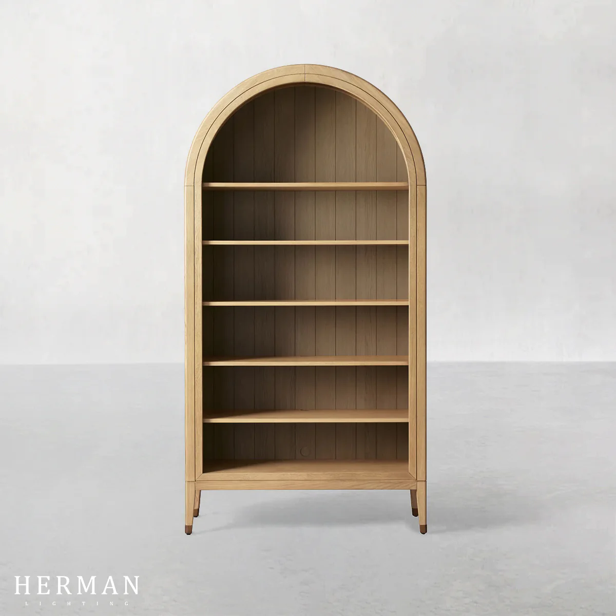 Hattie Open Bookcase in Oak 36"W 46"W - Image 19