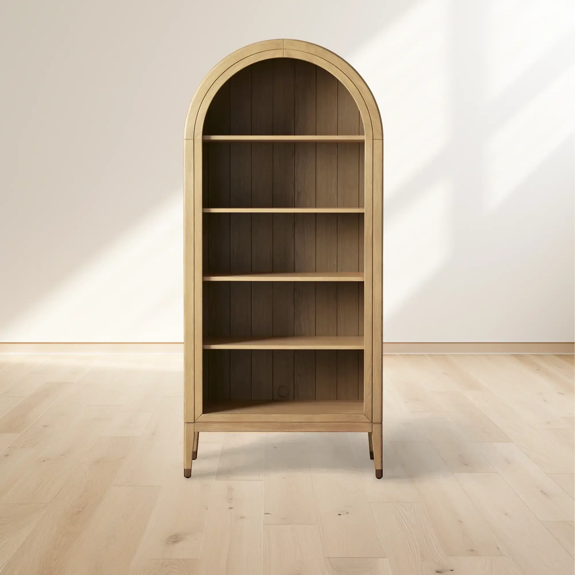 Hattie Open Bookcase in Oak 36"W 46"W - Image 26