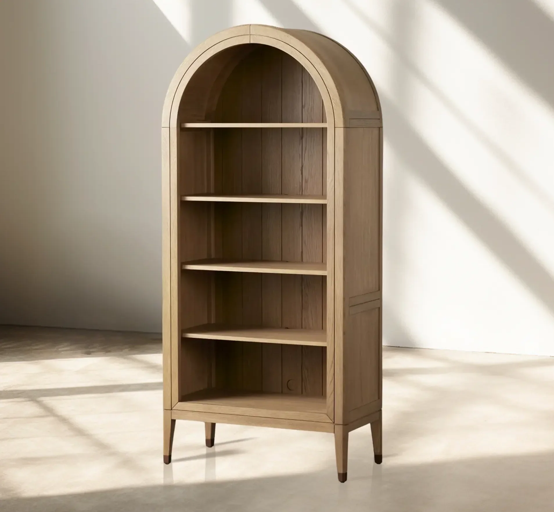 Hattie Open Bookcase in Oak 36"W 46"W - Image 27