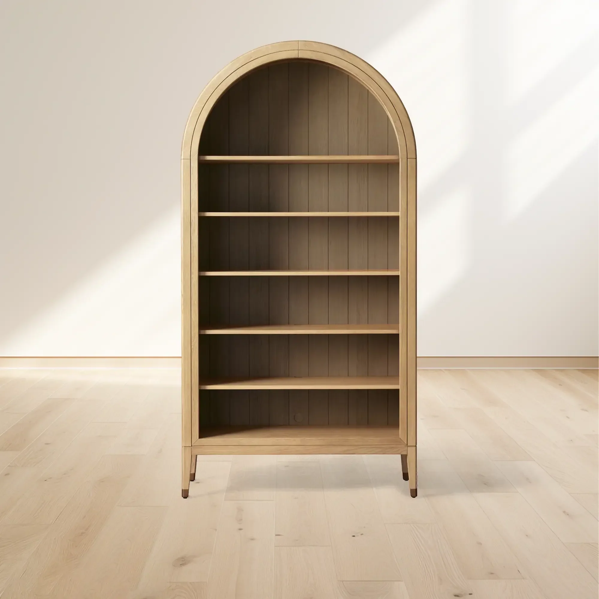 Hattie Open Bookcase in Oak 36"W 46"W - Image 32
