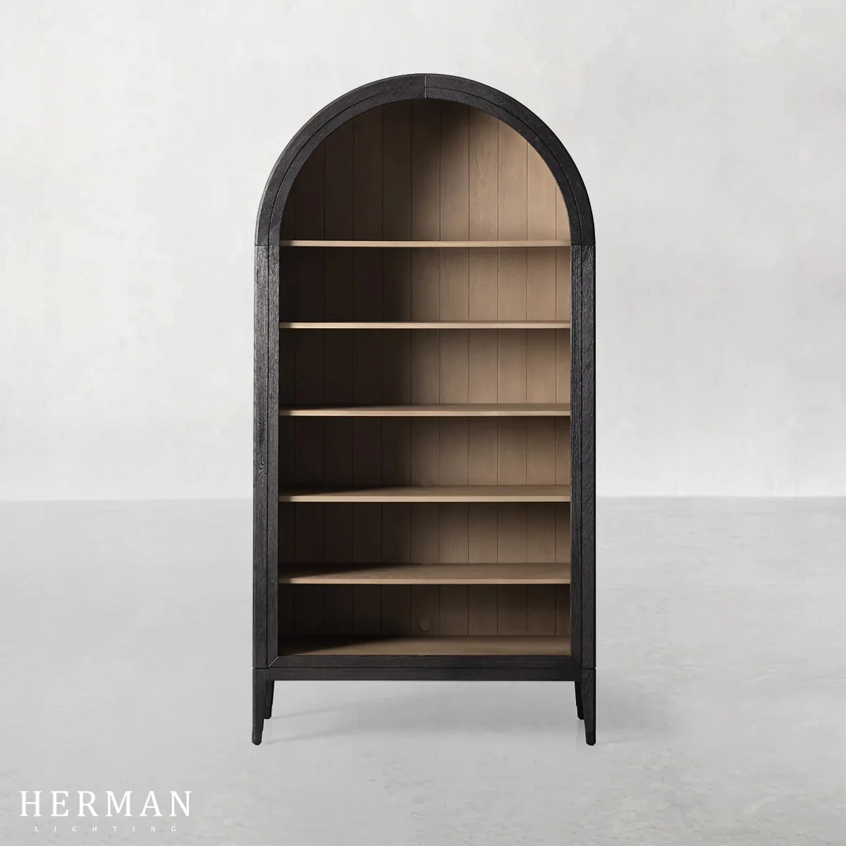 Hattie Open Bookcase in Oak 36"W 46"W - Image 44