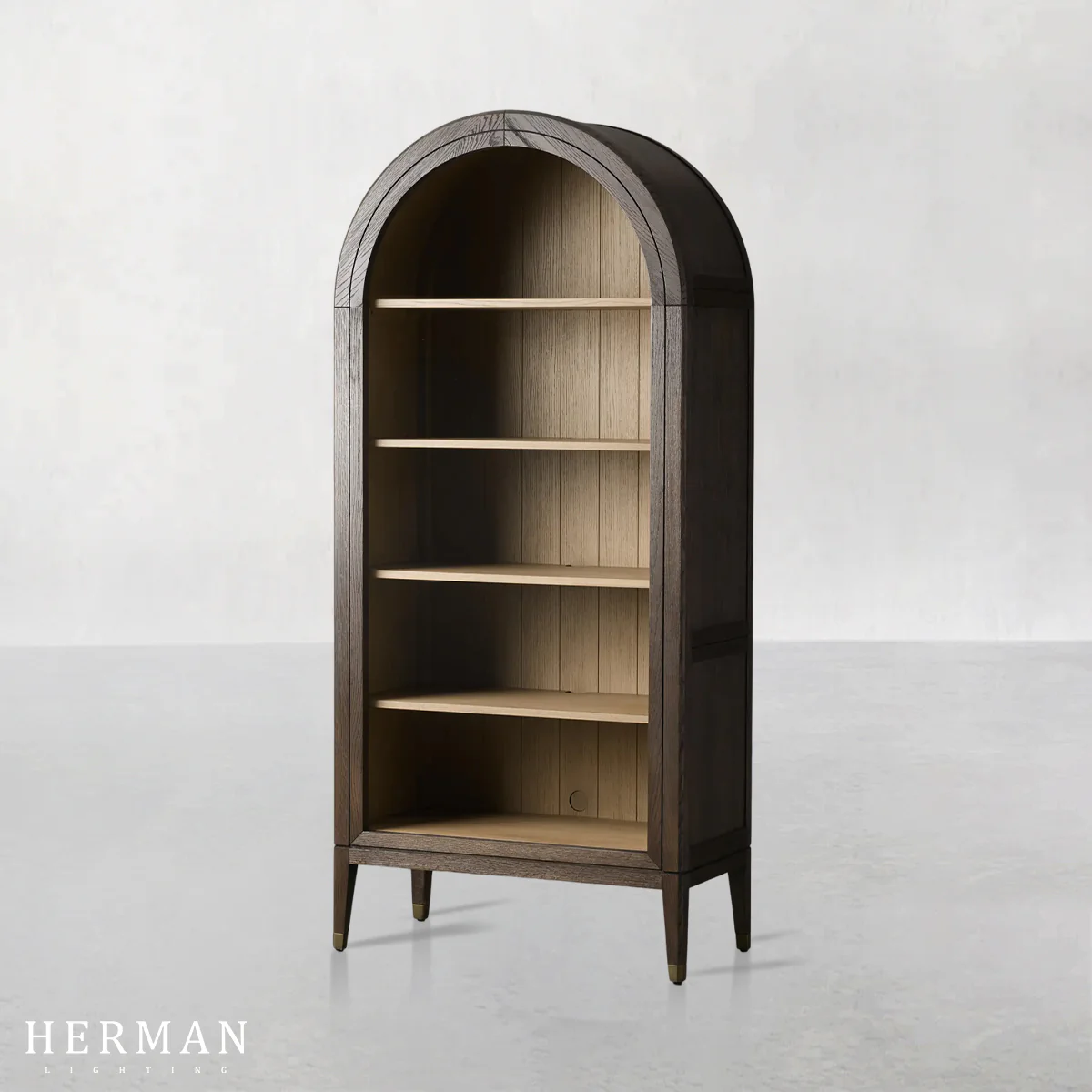 Hattie Open Bookcase in Oak 36"W 46"W - Image 46