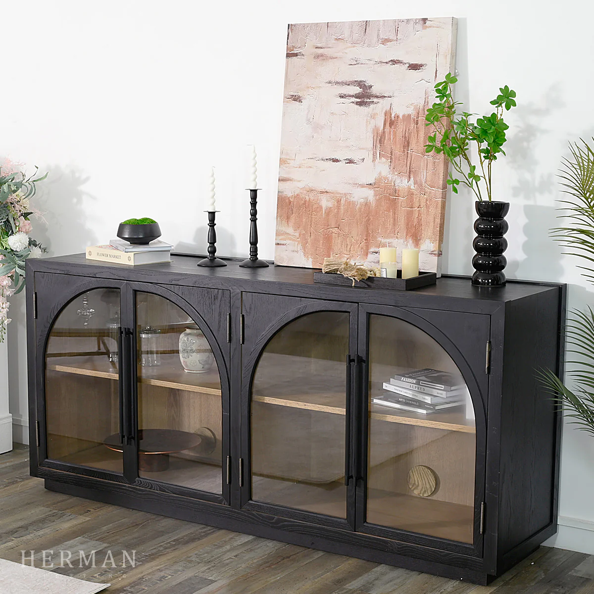 Hattie Sideboard in Oak 70"W 90"W - Image 7
