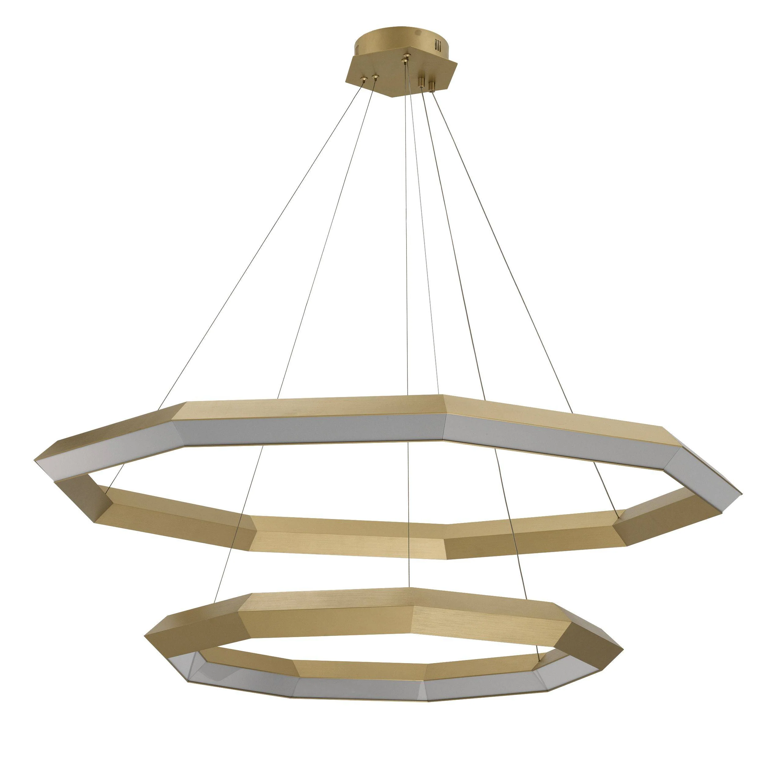 Helvetia Modern Brass Chandelier [S/L] - [Brass] - Image 2