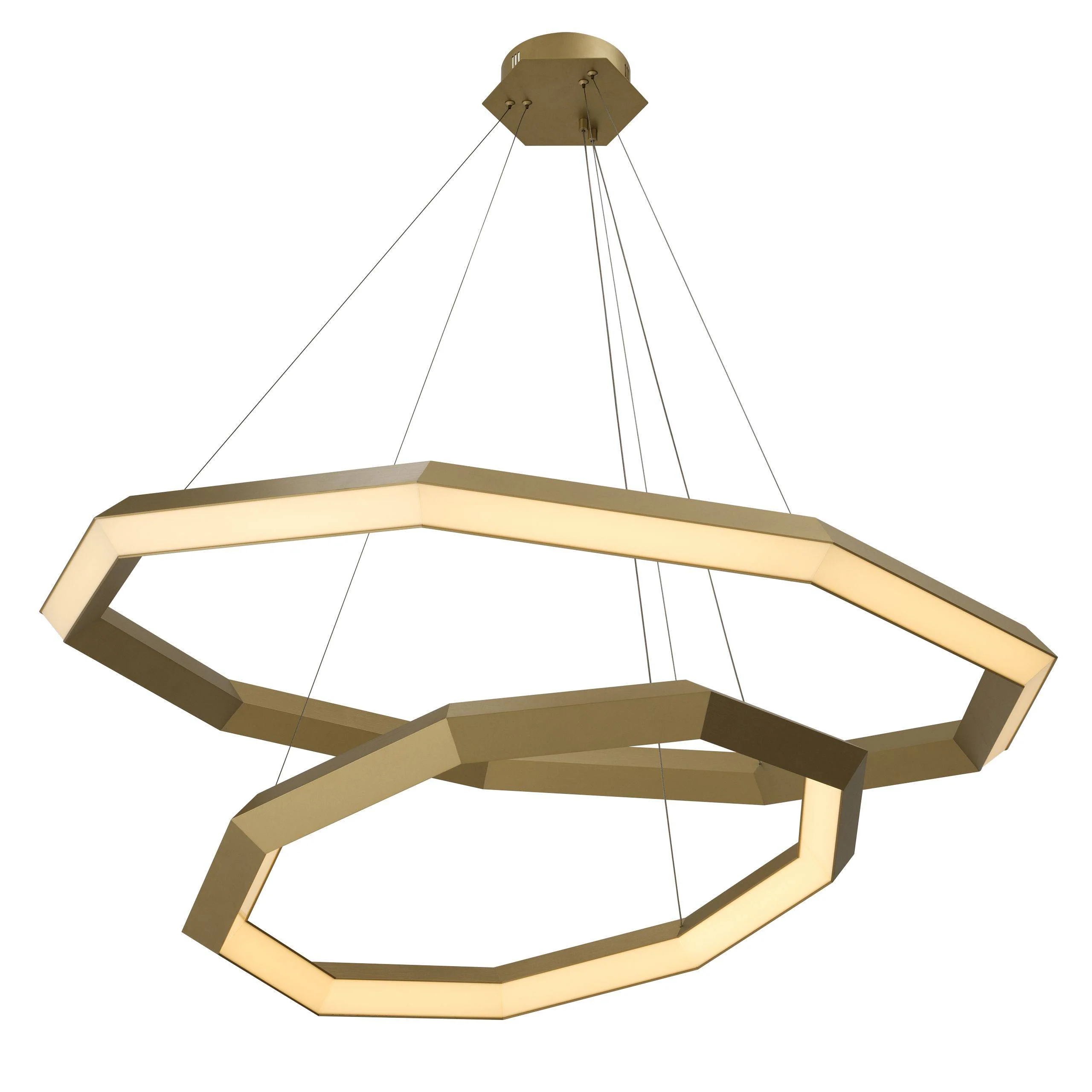 Helvetia Modern Brass Chandelier [S/L] - [Brass] - Image 4