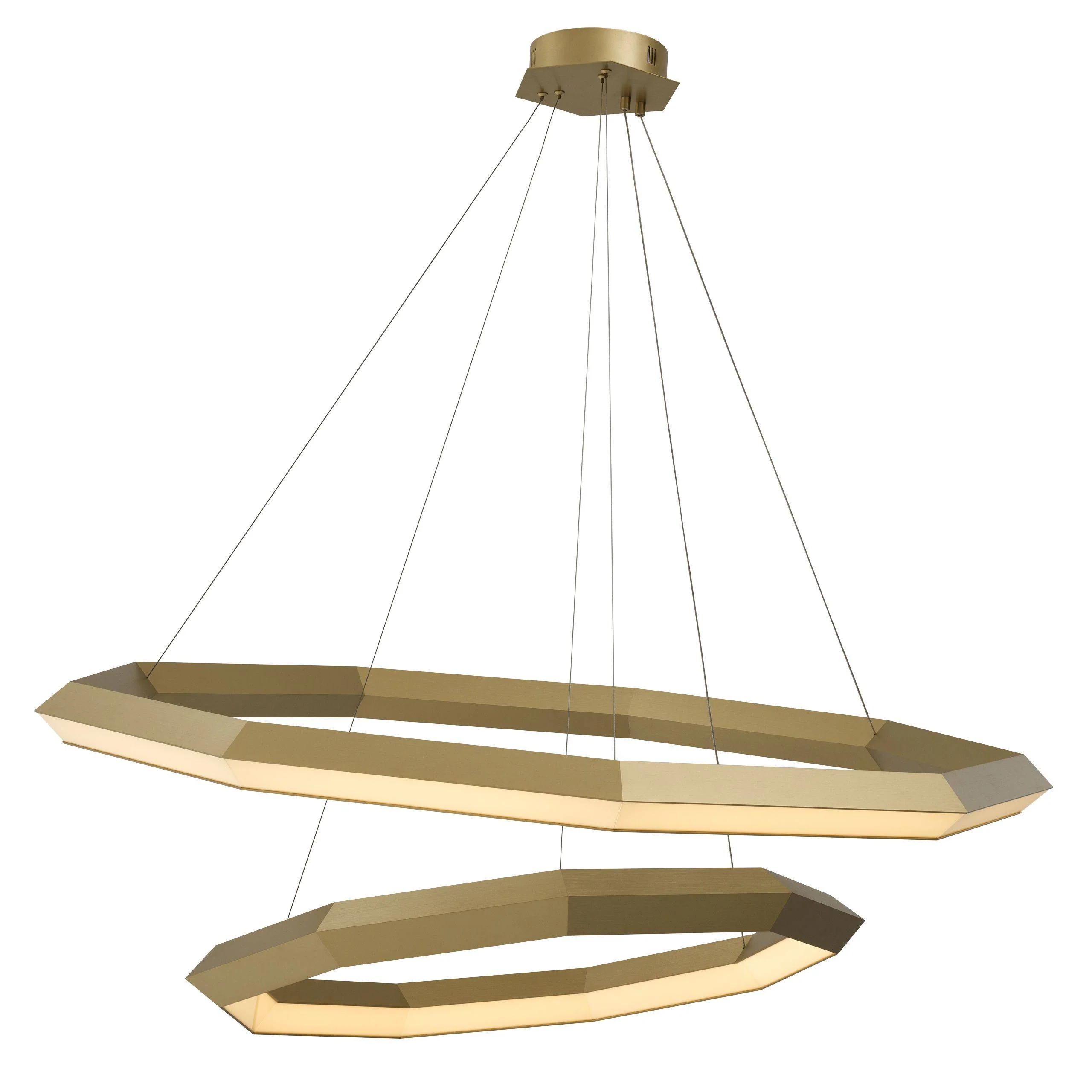 Helvetia Modern Brass Chandelier [S/L] - [Brass] - Image 5