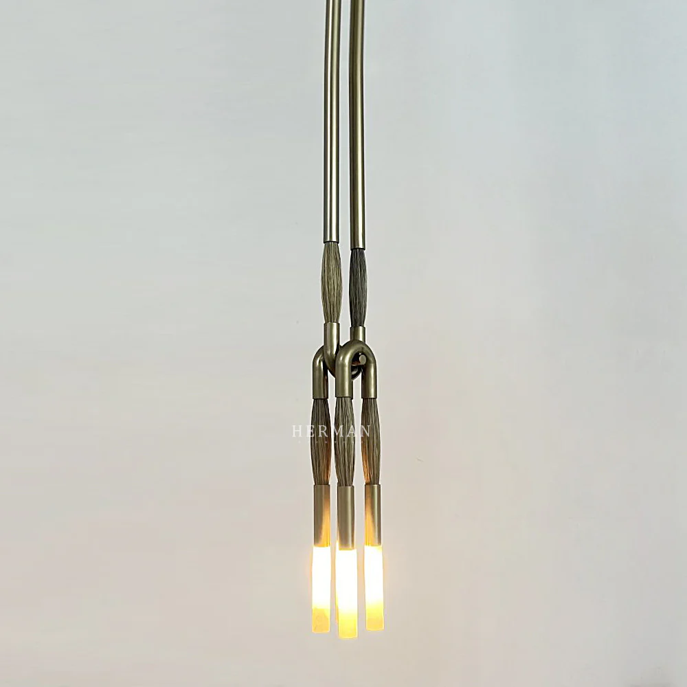 Heritage Horsehair 4-Light Pendant - Image 25