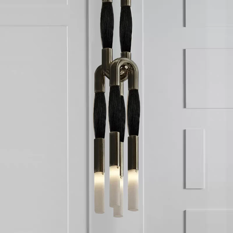 Heritage Horsehair 4-Light Pendant - Image 29