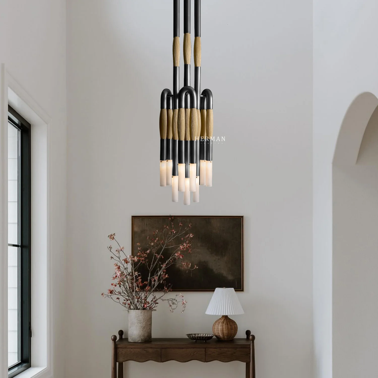 Heritage Horsehair 9-Light Pendant