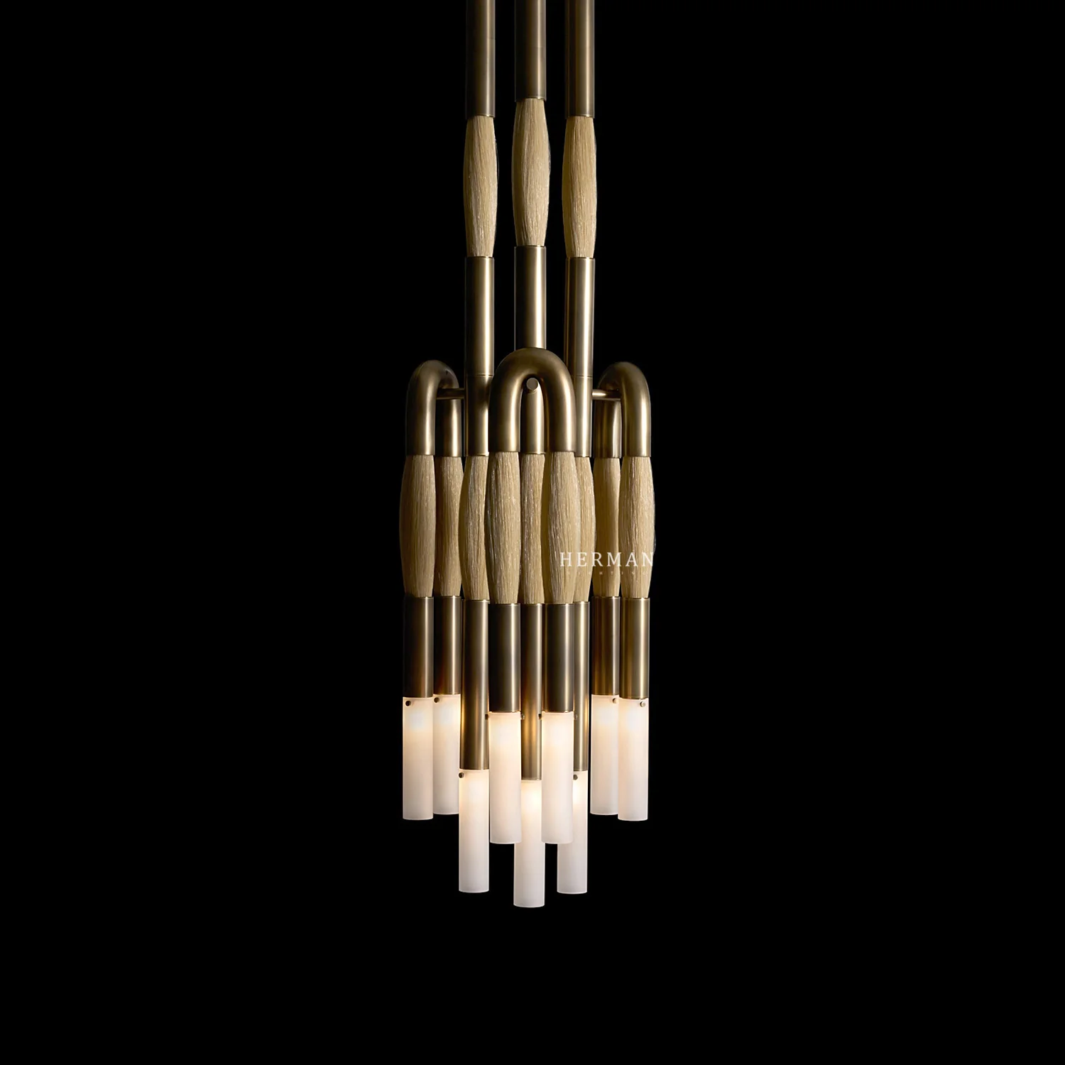 Heritage Horsehair 9-Light Pendant - Image 14