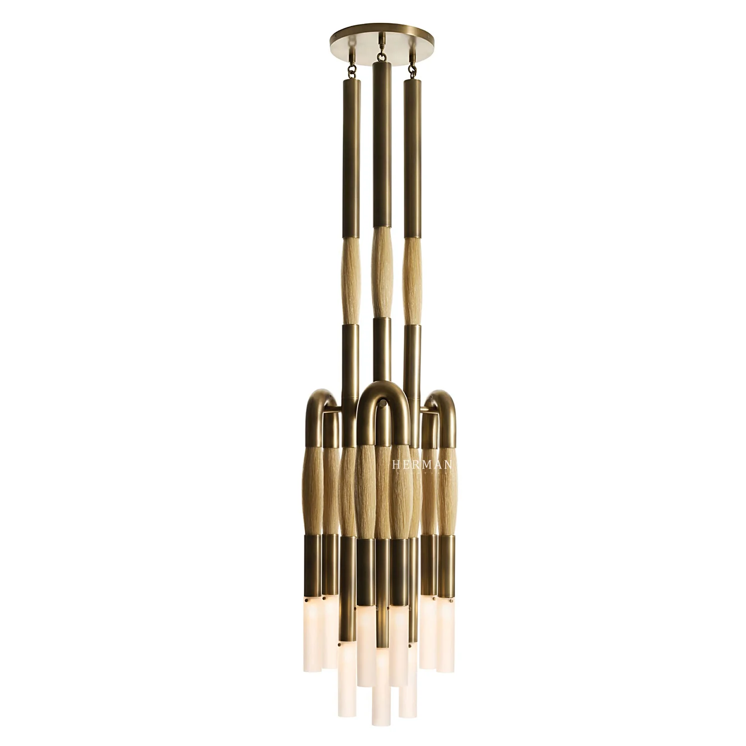 Heritage Horsehair 9-Light Pendant - Image 6