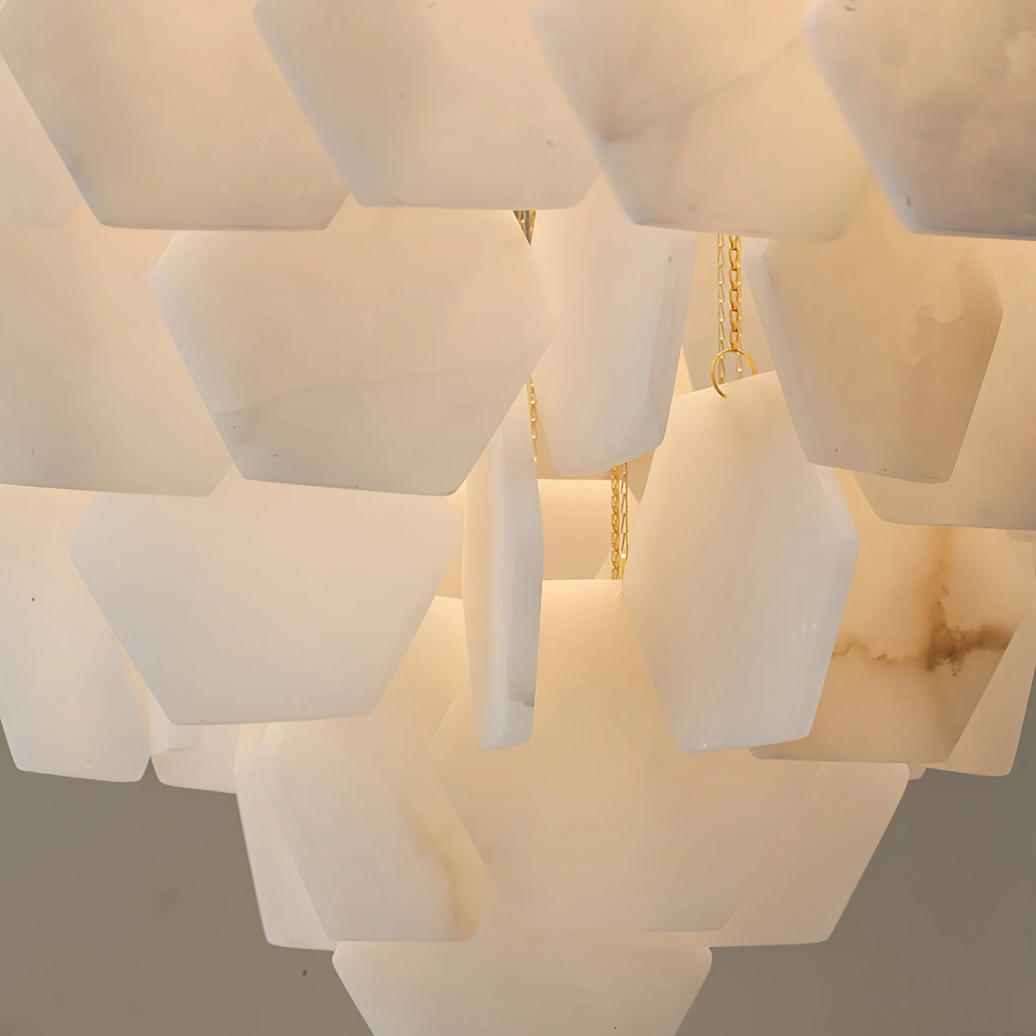 Hexa Alabaster Cascade Chandelier - Image 13