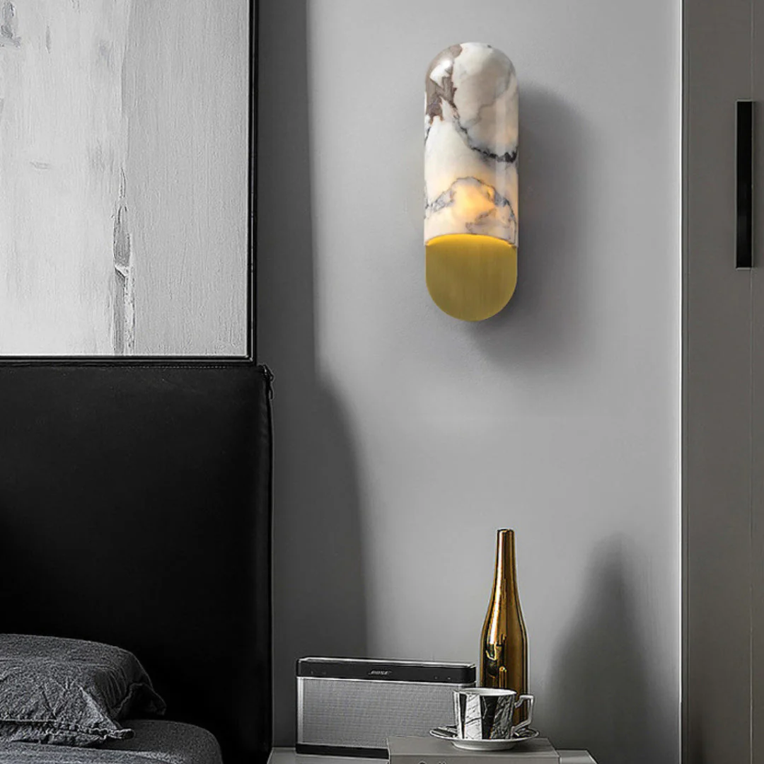 Hl Alabaster Wall Sconce - Image 3