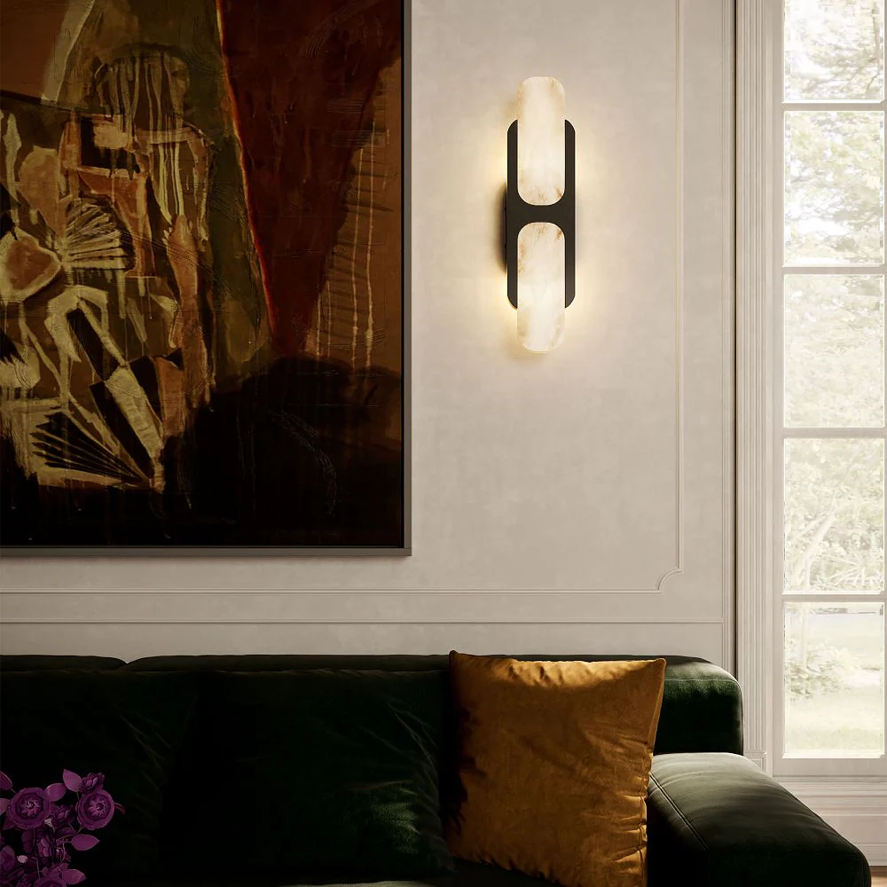 Hopkins Alabaster Sconce 9"–17" - Image 23