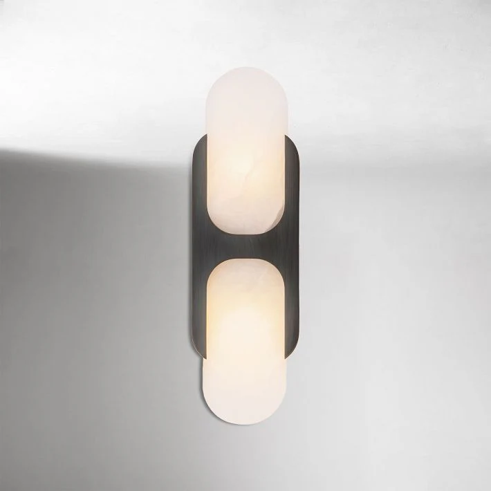 Hopkins Alabaster Sconce 9"–17" - Image 9