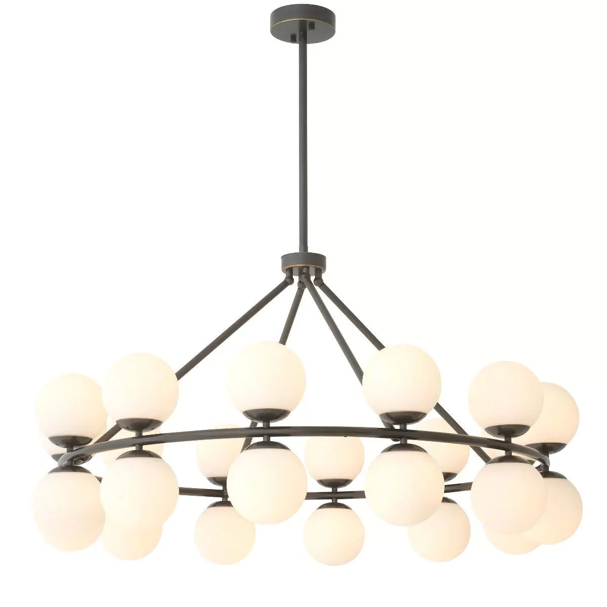 Hutchinson Modern Brass Chandelier - (Antique Brass Finish | Bronze Finish) - Image 12