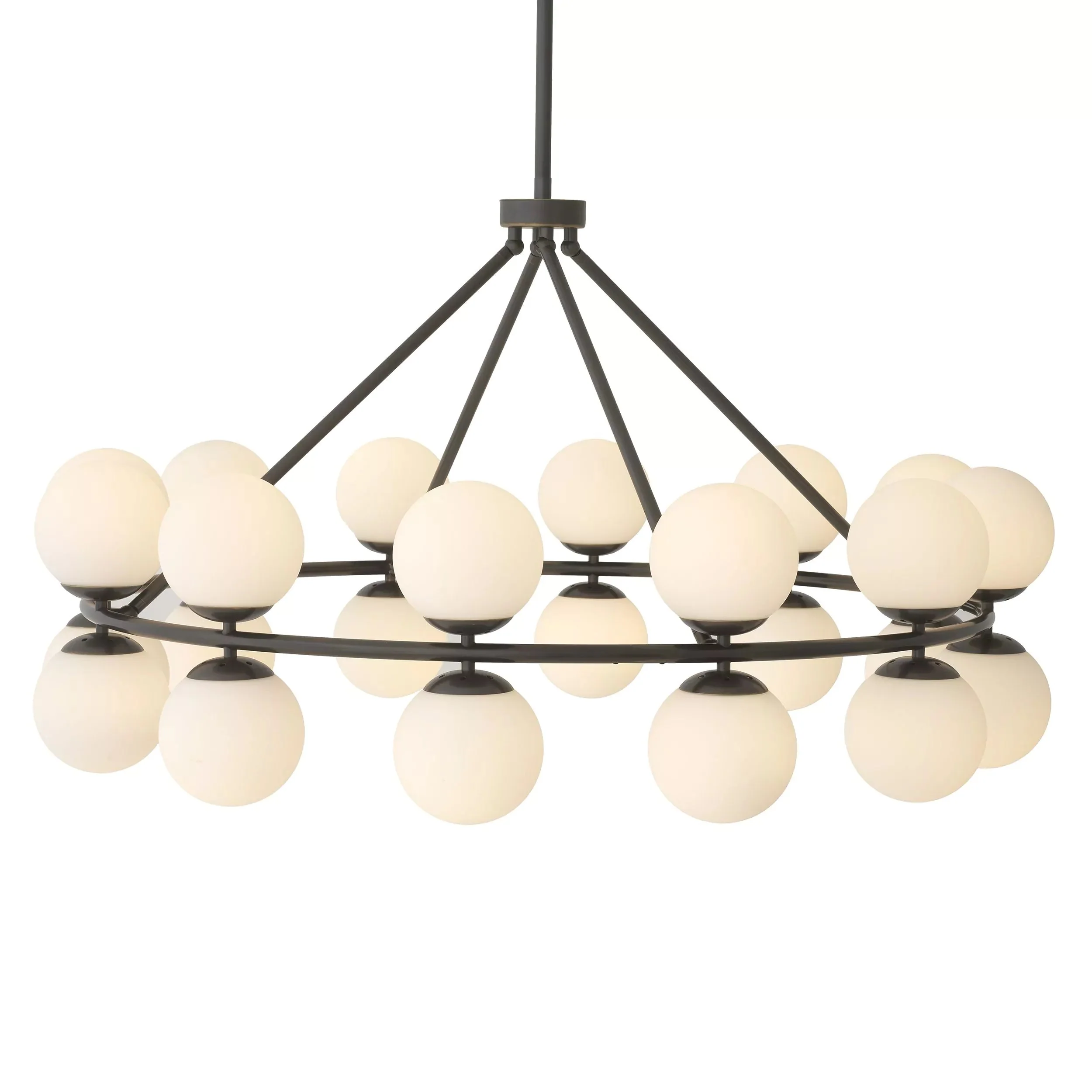 Hutchinson Modern Brass Chandelier - (Antique Brass Finish | Bronze Finish) - Image 14