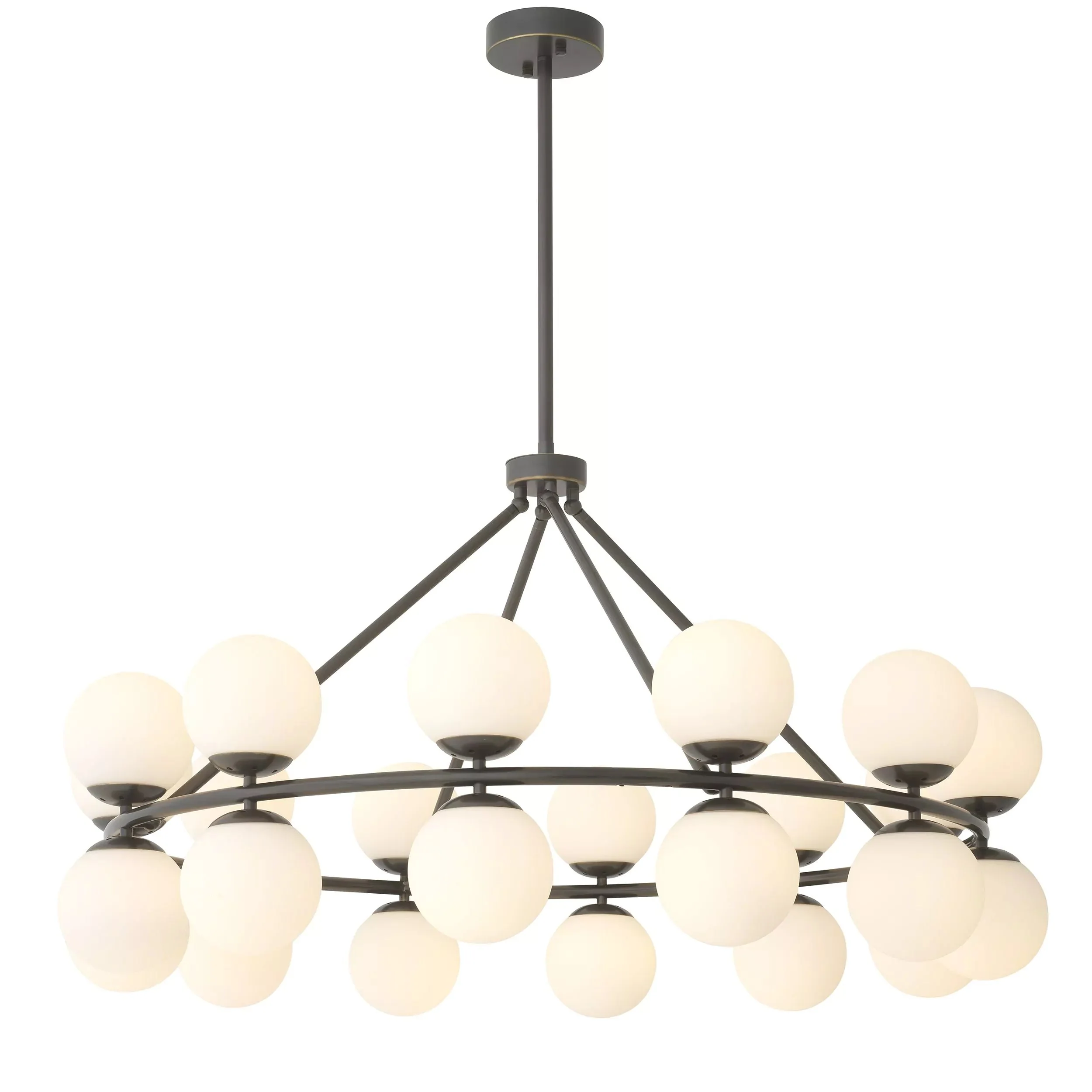 Hutchinson Modern Brass Chandelier - (Antique Brass Finish | Bronze Finish) - Image 4