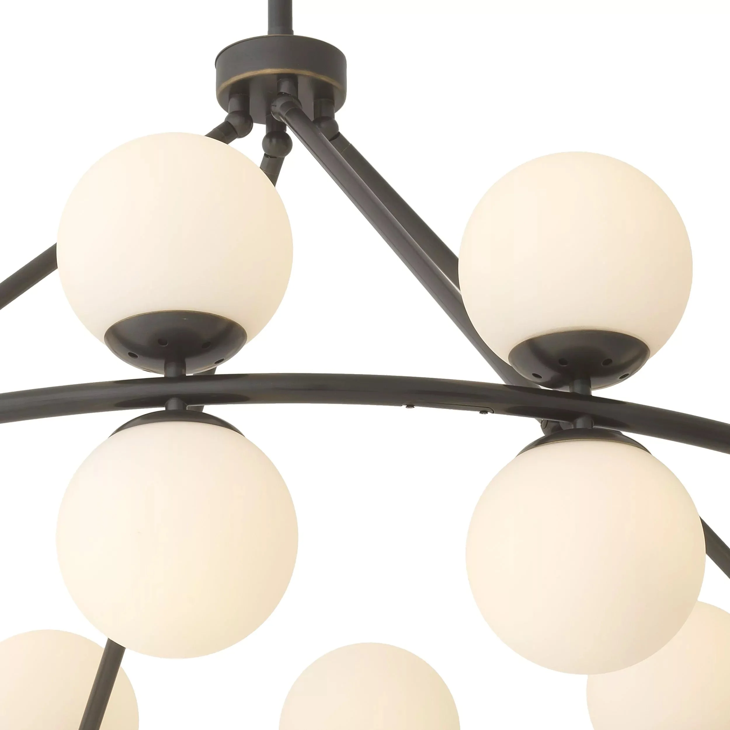Hutchinson Modern Brass Chandelier - (Antique Brass Finish | Bronze Finish) - Image 7