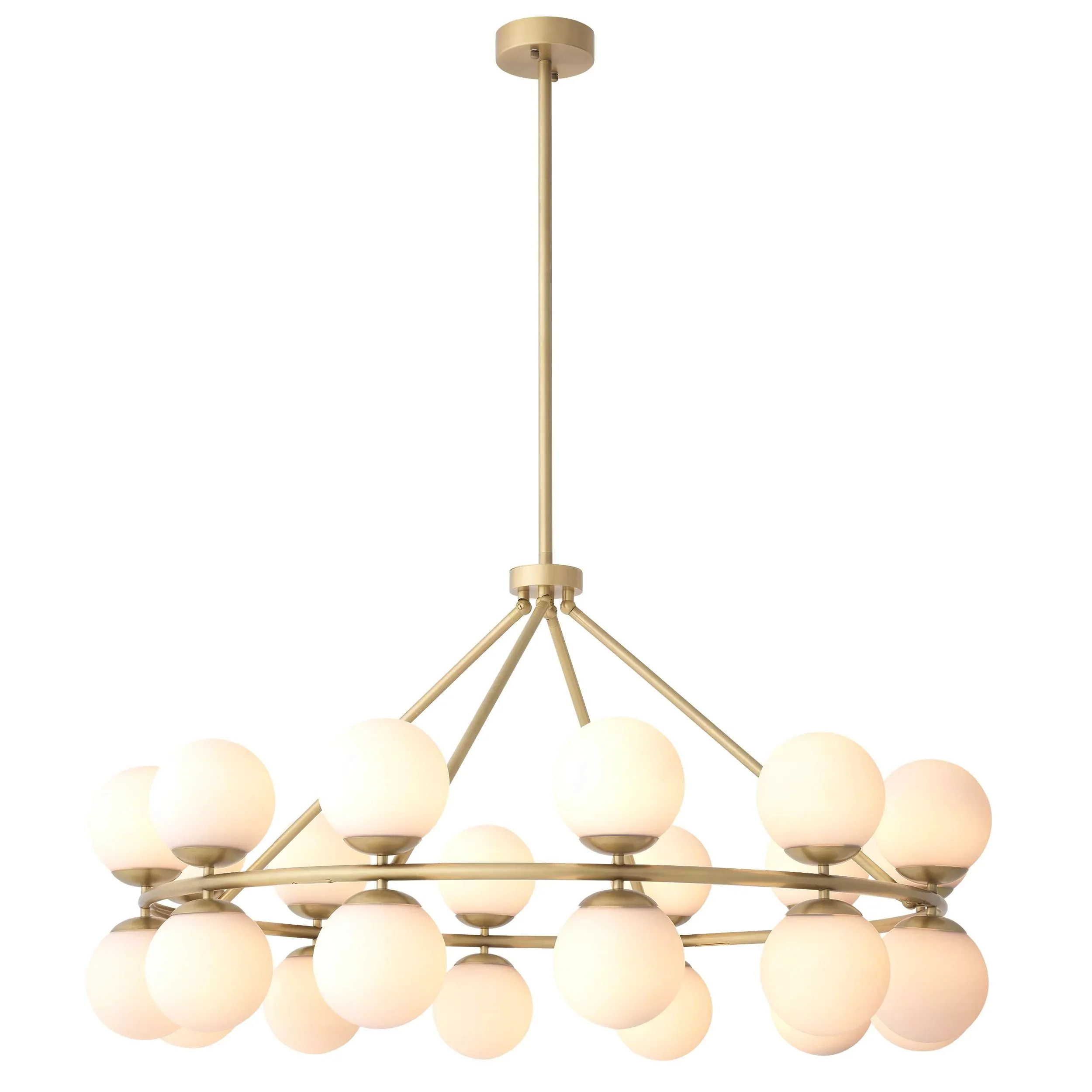Hutchinson Modern Brass Chandelier - (Antique Brass Finish | Bronze Finish) - Image 8