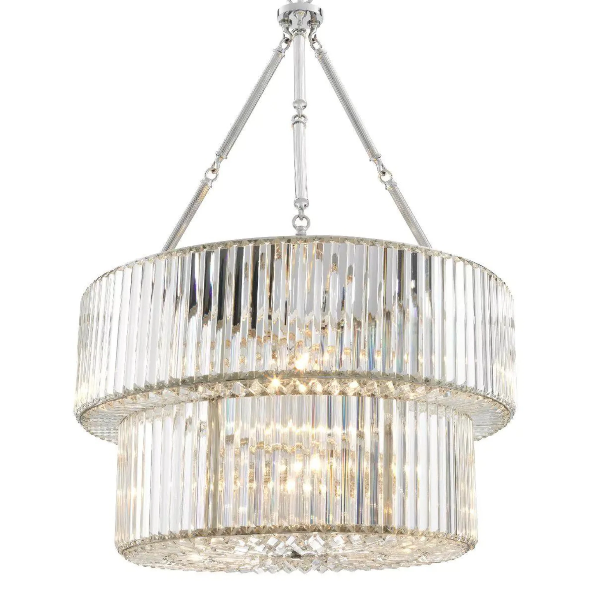Infinity Double Modern Chandeliers (Bronze/Nickel Finish) - Image 4