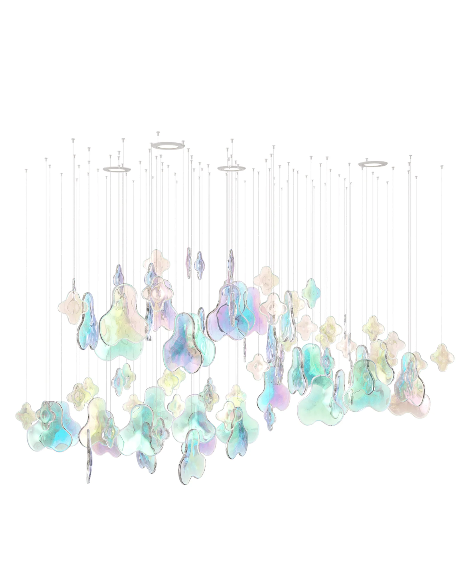 Iris Iridescent Blossom Chandelier - Image 13