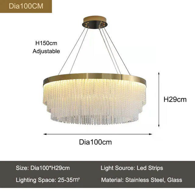 Iver Glass Modern Chandelier - Image 10