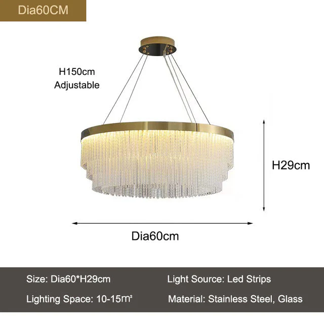 Iver Glass Modern Chandelier - Image 13