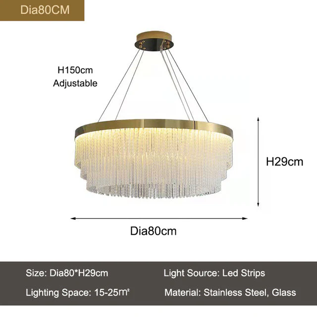 Iver Glass Modern Chandelier - Image 15