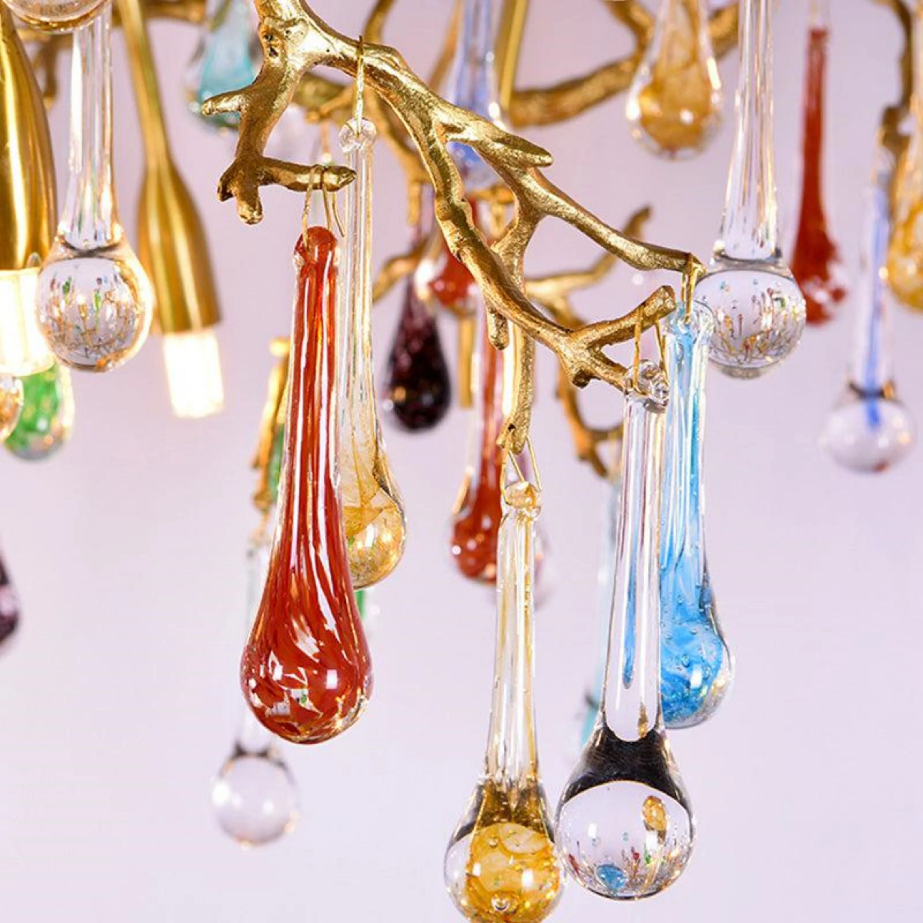 Lorna Teardrop Colorful Dining Branch Chandelier - Image 5