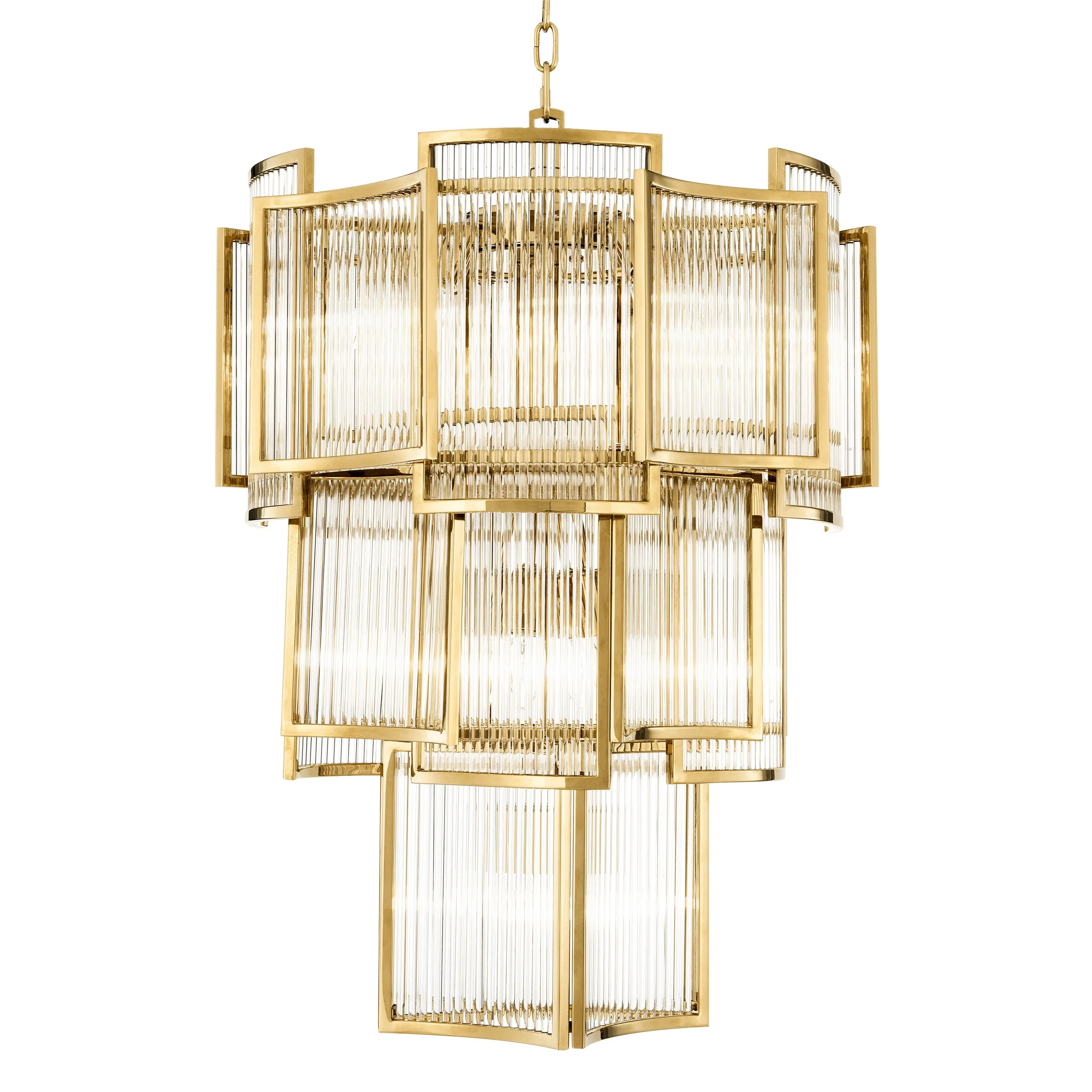 Jet Set Modern Chandelier - [Gold/Nickel/Antique Brass]