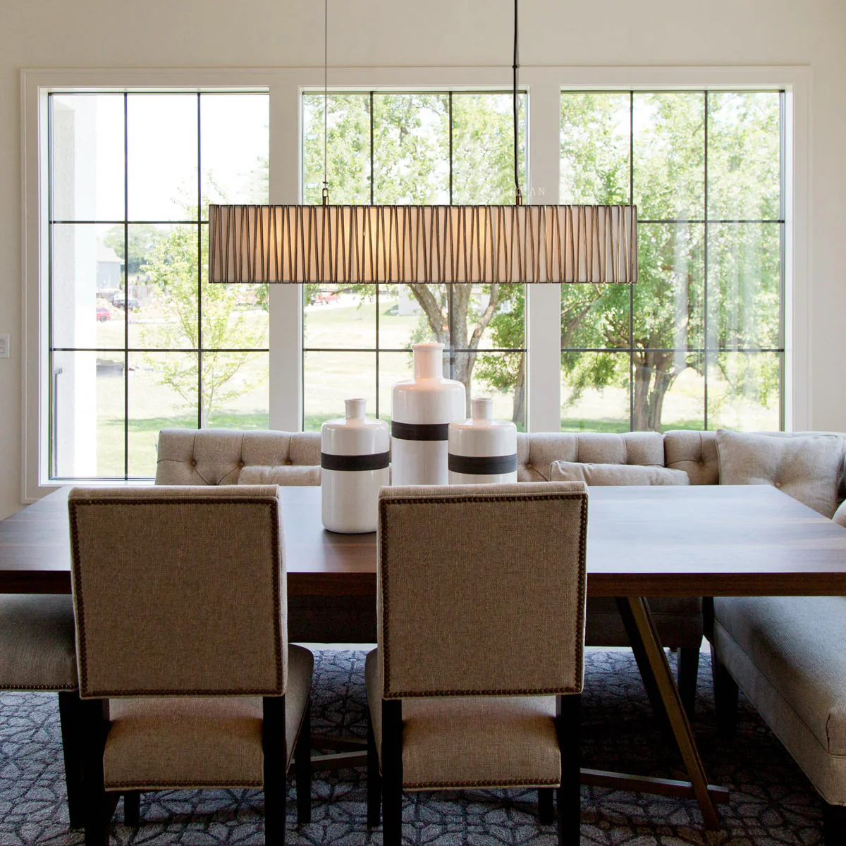 Junet Rectangular Chandelier 49"W 60"W - Image 2