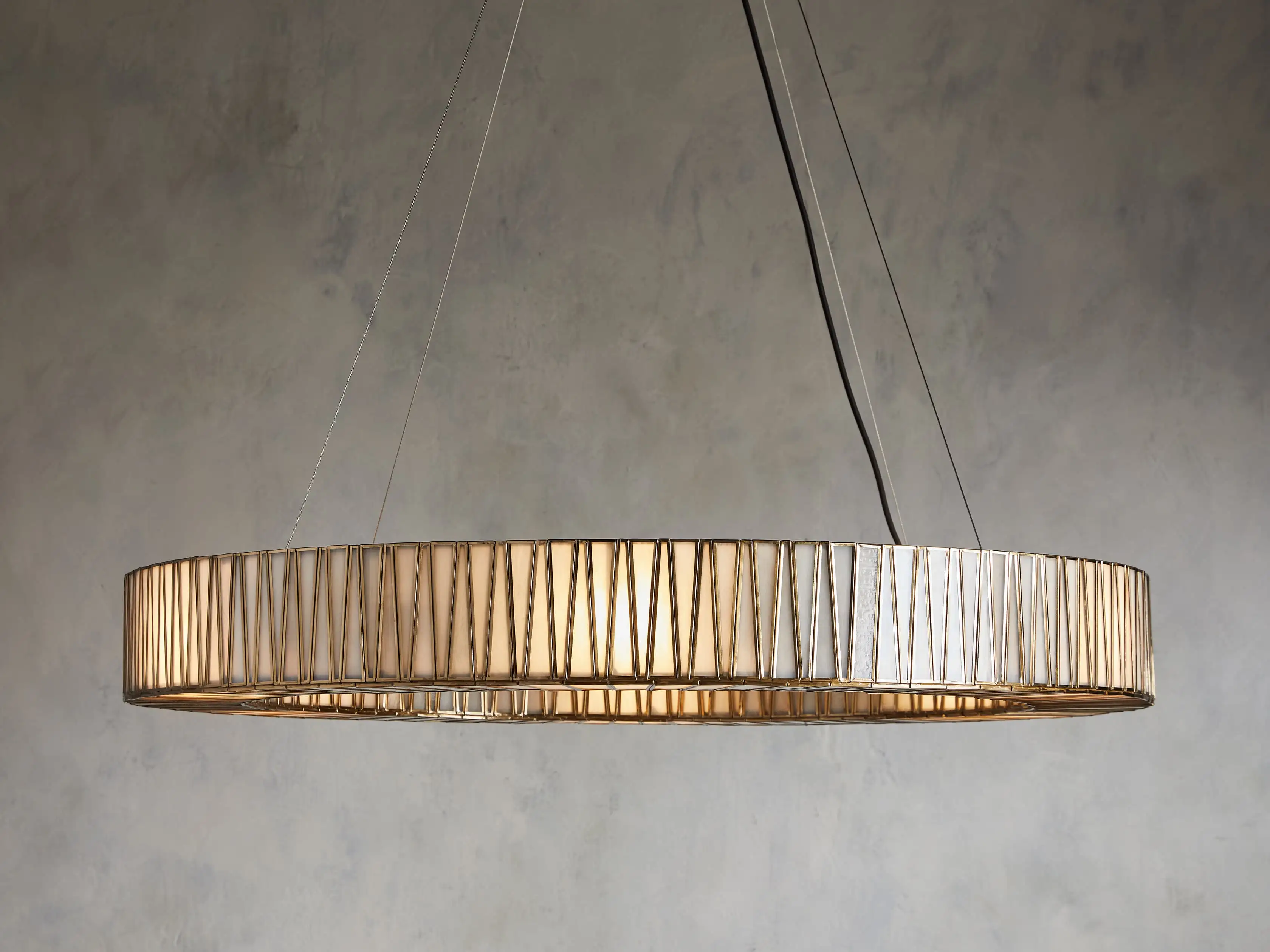 Junet Glass Round Chandelier 24" 36'' 42" 60''D - Image 2