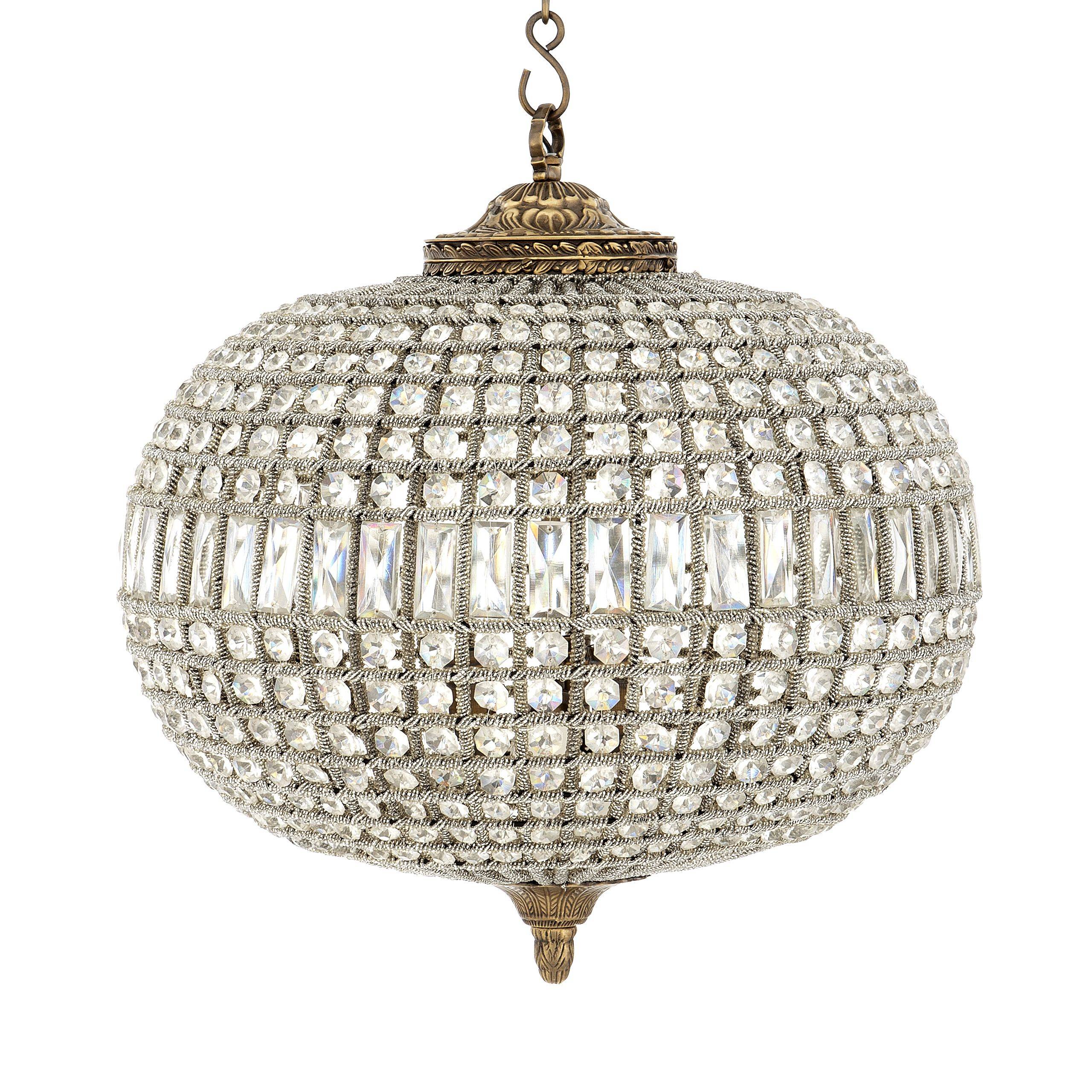 Kasbah Oval M Modern Brass Chandelier