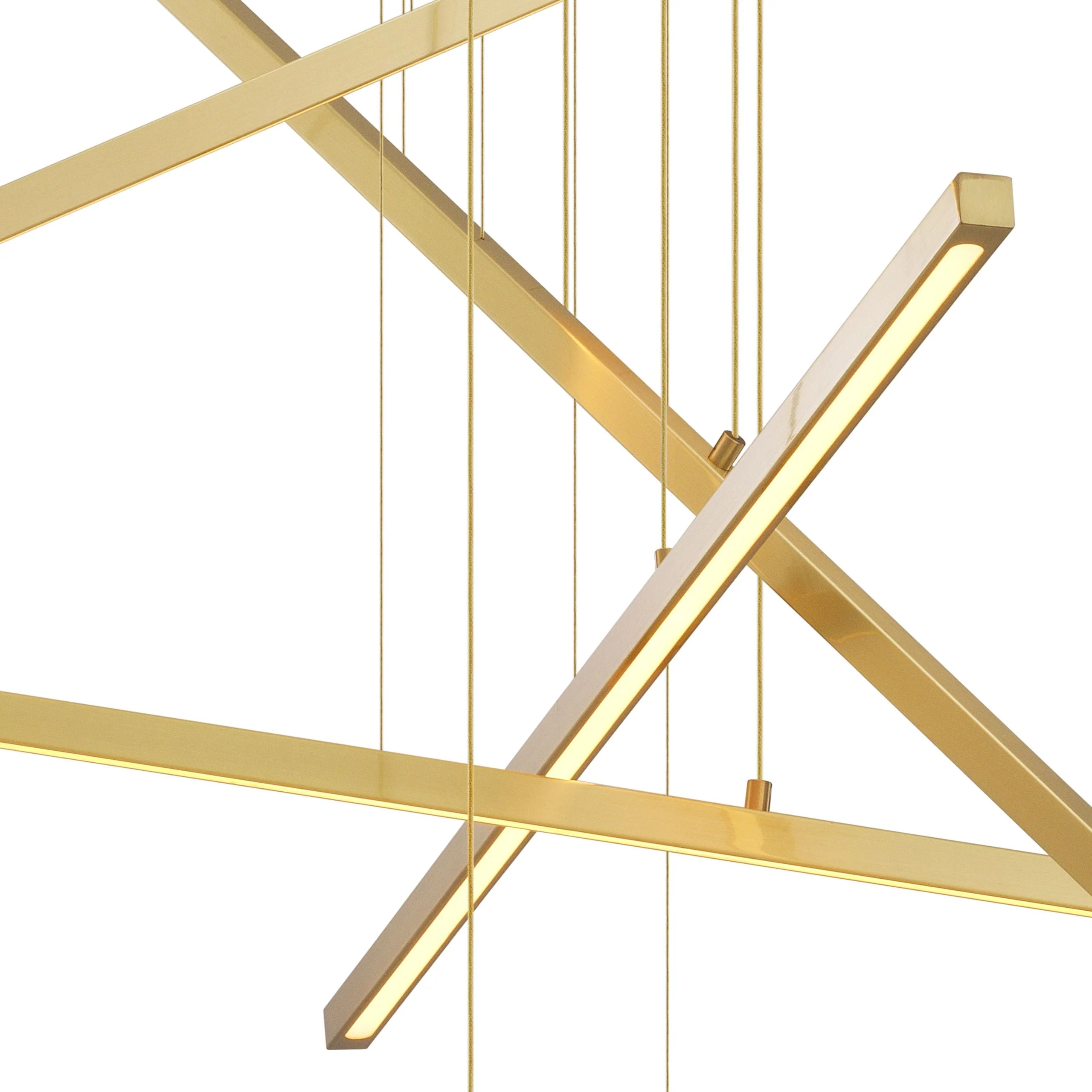 Kimpton Modern Brass Chandelier - Image 4