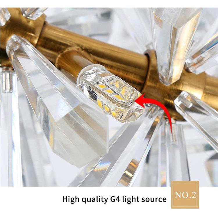 Kylie Linear Crystal Chandelier - Image 4
