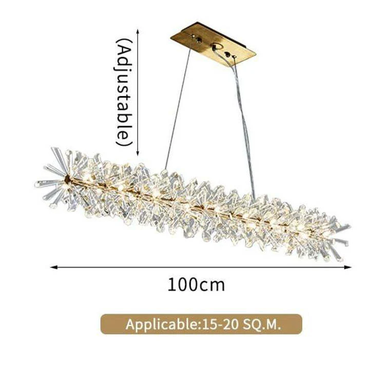 Kylie Linear Crystal Chandelier - Image 6