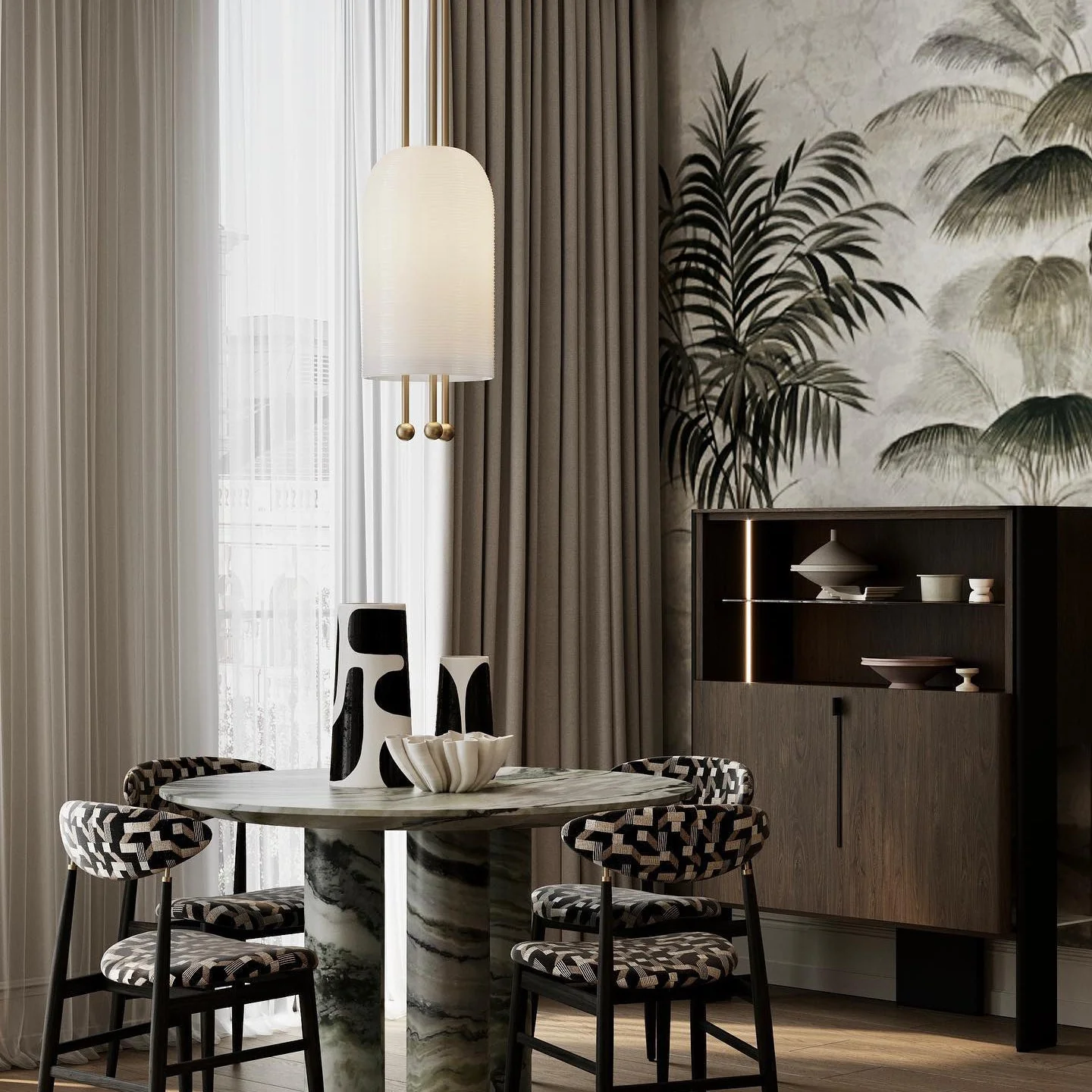 Lantern Glass Pendant Lamp - Image 15