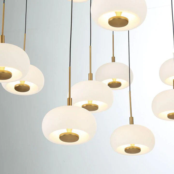 Lanterns Glass 19 Light Round LED Chandelier - Image 3