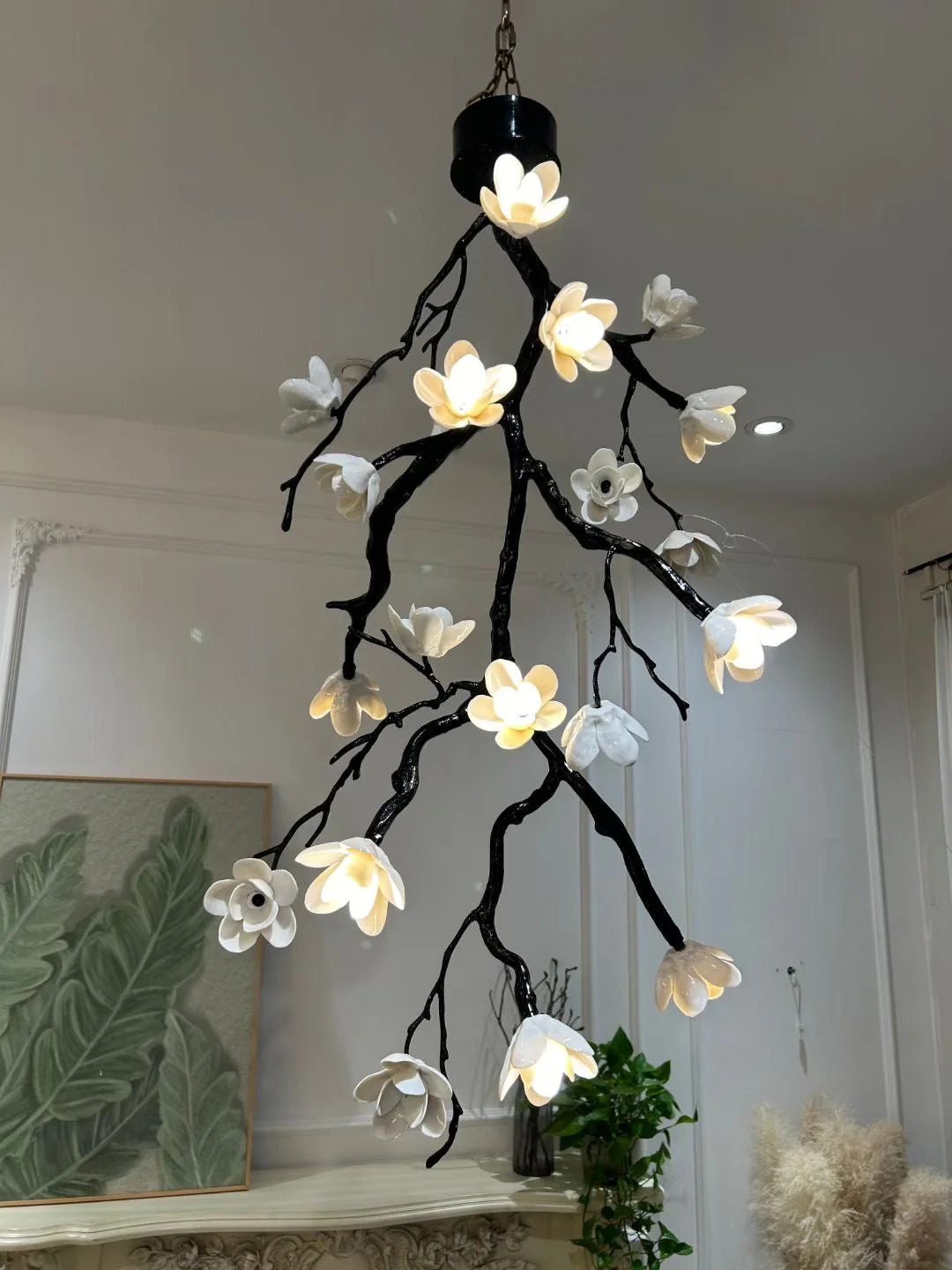 Large Long Branch Flower Chandelier - Image 11