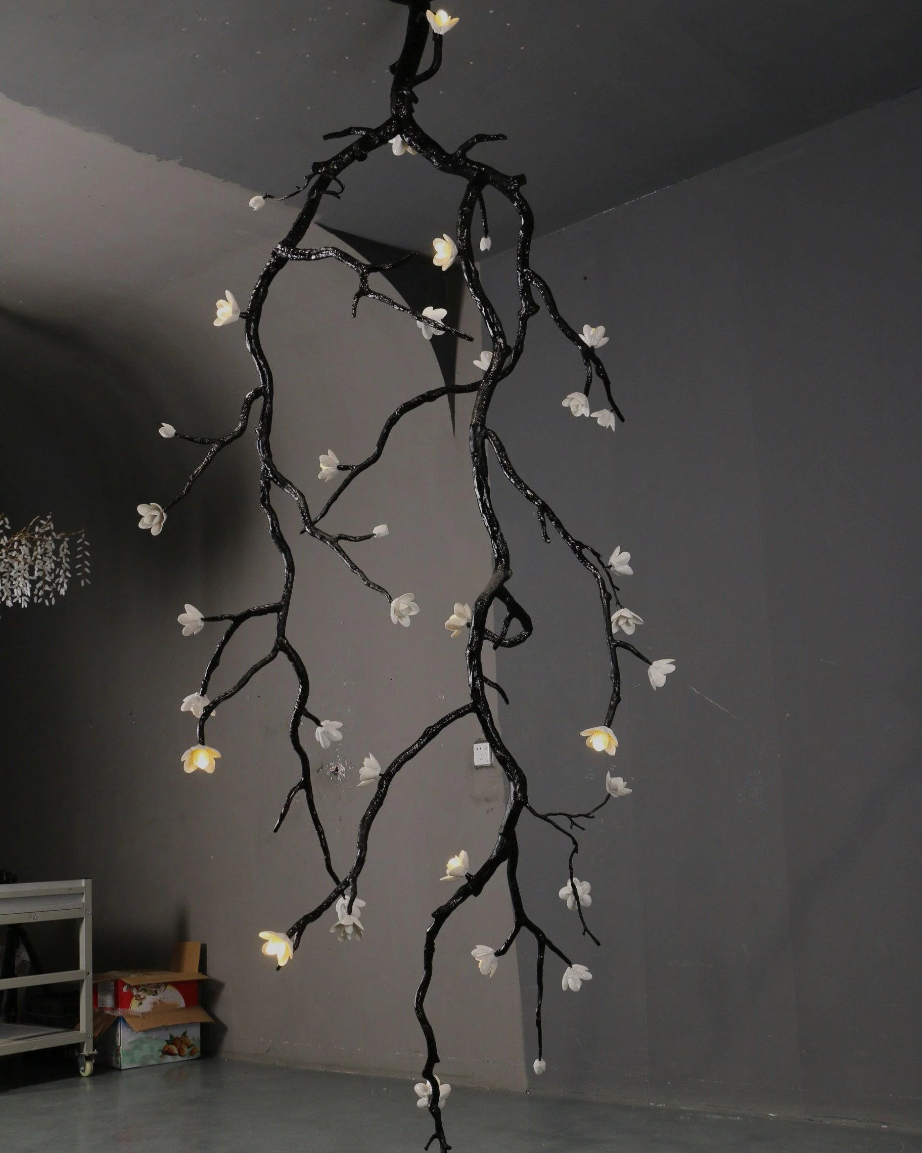 Large Long Branch Flower Chandelier - Image 16