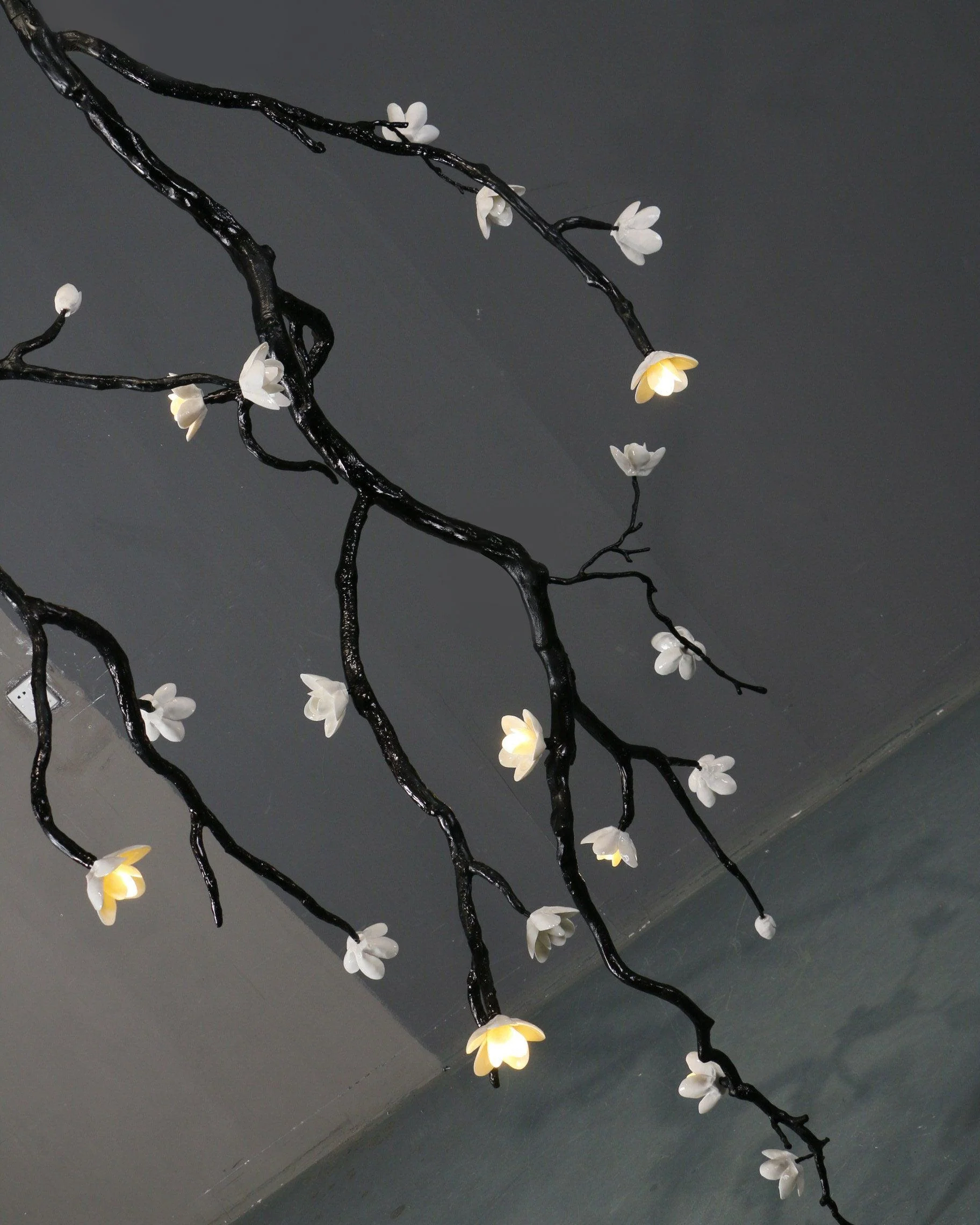 Large Long Branch Flower Chandelier - Image 18