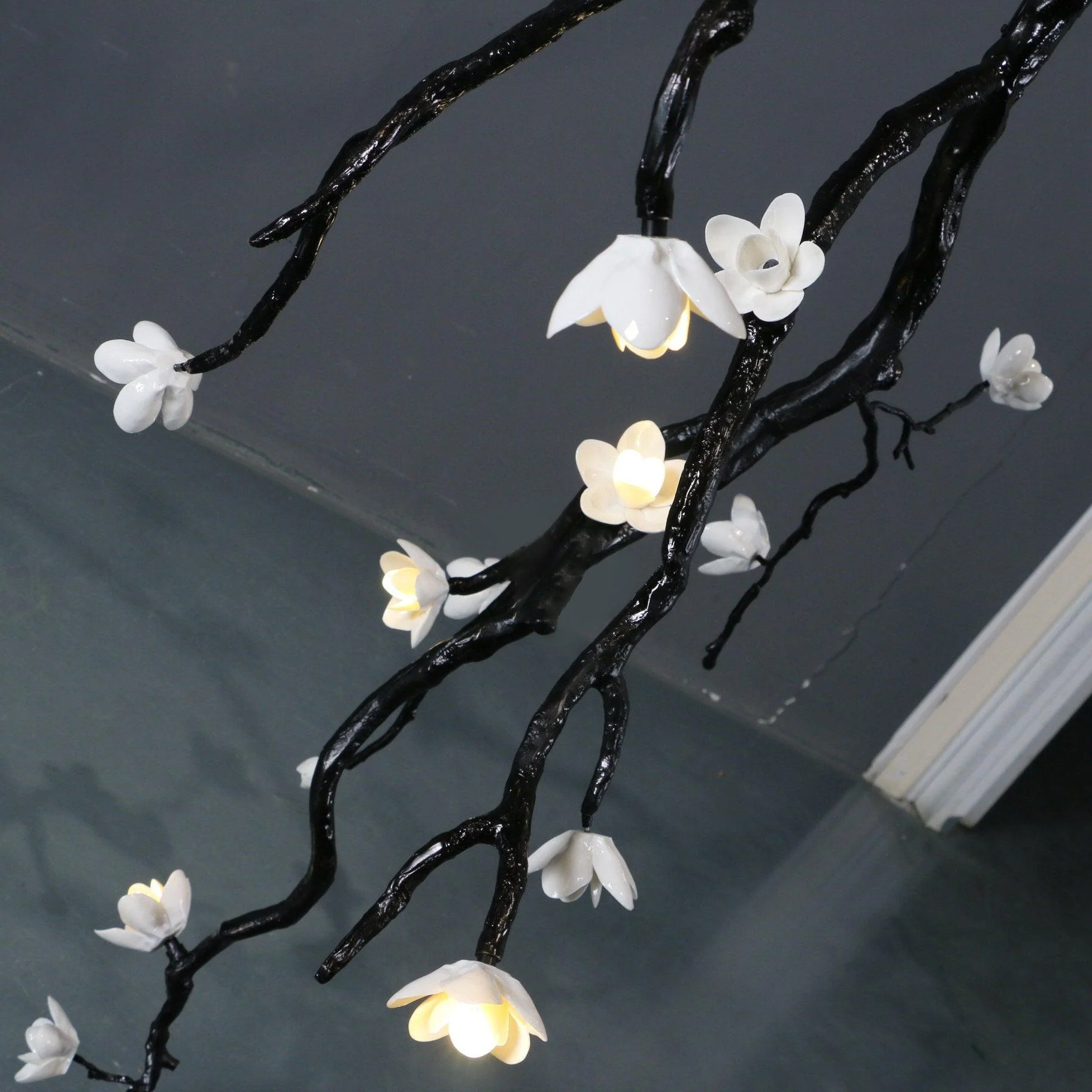 Large Long Branch Flower Chandelier - Image 20