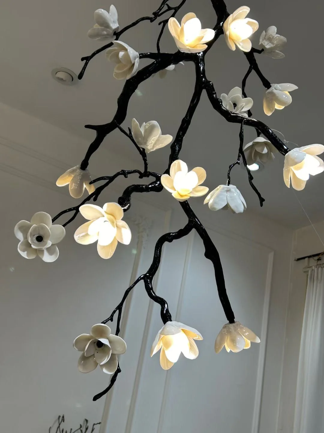 Large Long Branch Flower Chandelier - Image 8