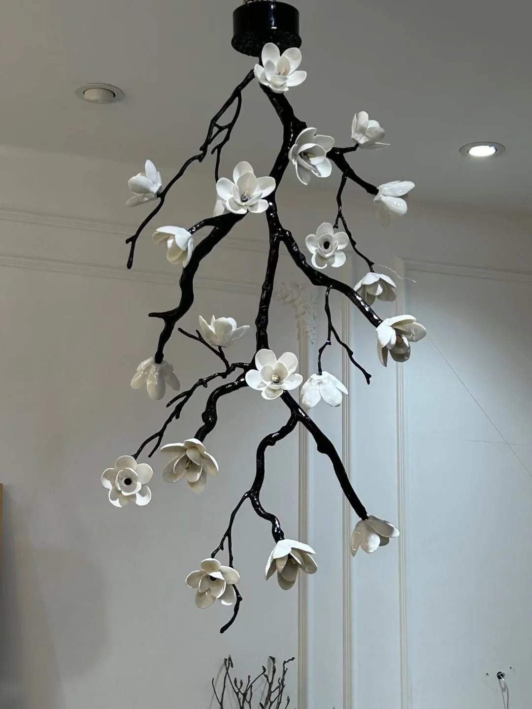 Large Long Branch Flower Chandelier - Image 9