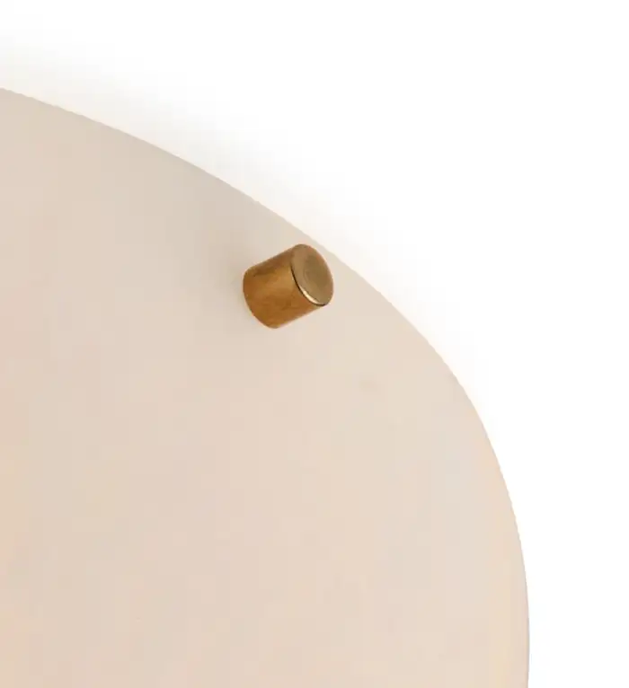 Large 'Moon 4' Alabaster Wall or Ceiling Lamp Flush Mount - Image 5