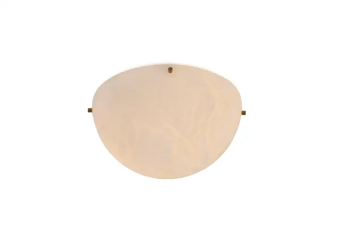 Large 'Moon 4' Alabaster Wall or Ceiling Lamp Flush Mount - Image 8