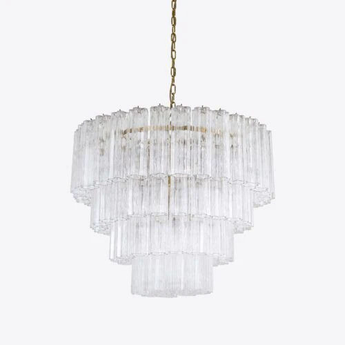 Large Treviso Murano Chandelier 31.5" - Image 2