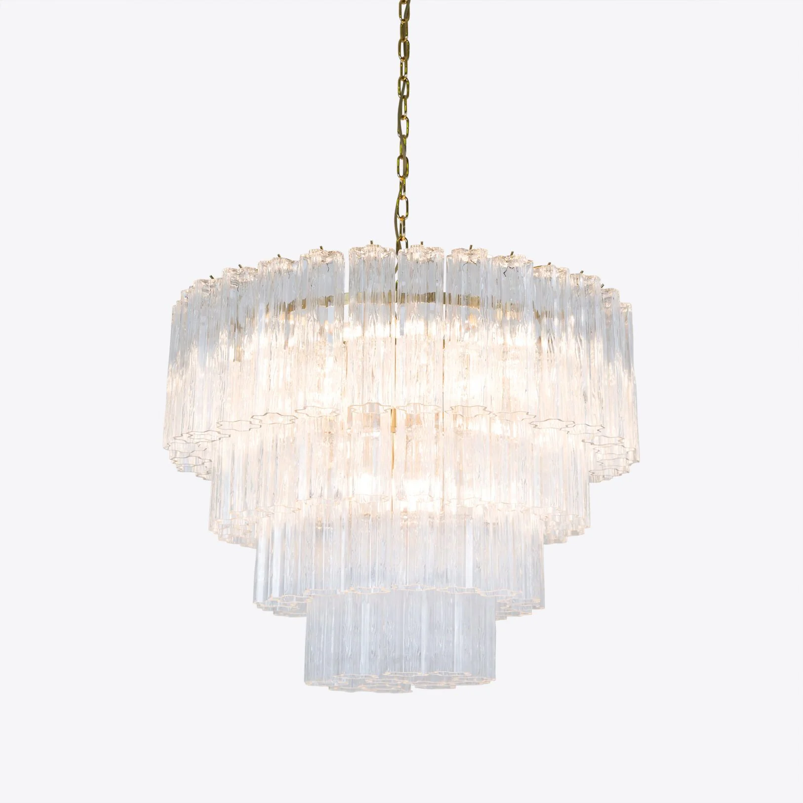 Large Treviso Murano Chandelier 31.5" - Image 4